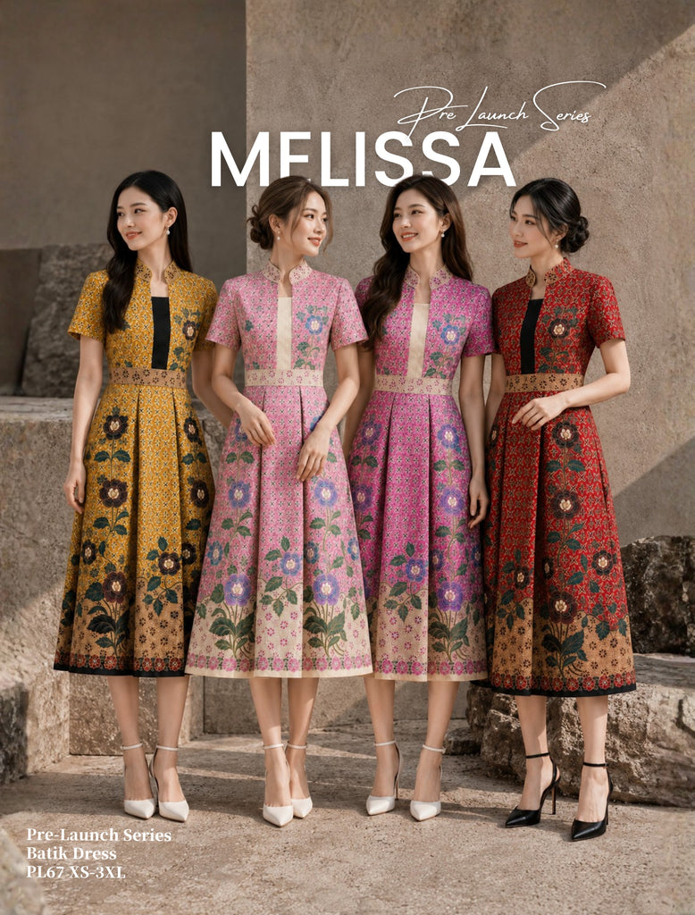 (Presale)Premium Batik OL Dress (预售)新春/家庭情侣巴迪风印花连身裙(ME) PL67