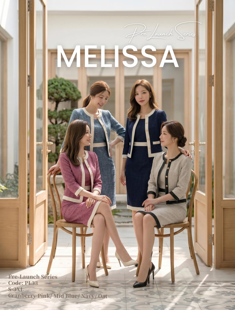 (Presale) Premium Faux Two Piece Tweed OL Dress (预售)假两件高级感小香连衣裙 (ME.12) PL33