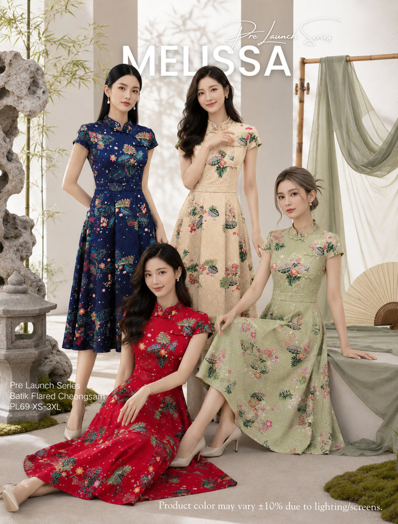 (Presale)Premium Batik Cheongsam Dress(预售)巴迪风印花旗袍连身裙(ME) PL69