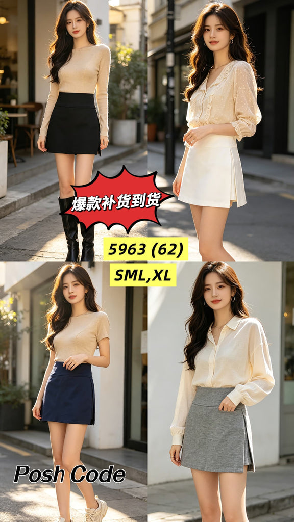 Premium Stylish Skort 罗马气质百搭裤裙 (PC.4) 5963