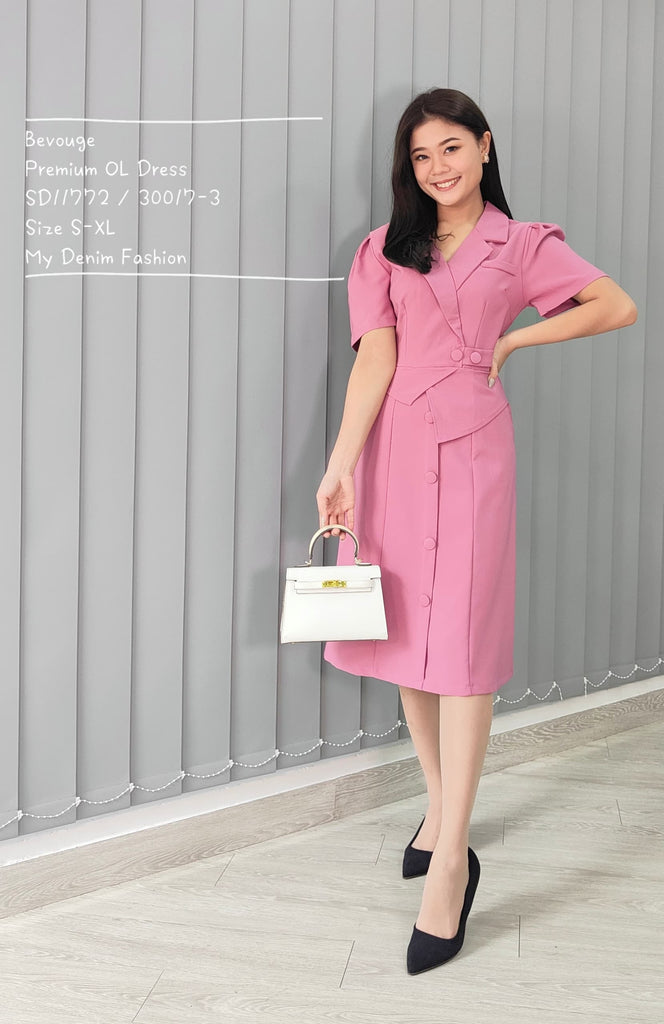 Premium OL Dress 翻领不对称OL连衣裙 (BV.4) SD11772/30017-3