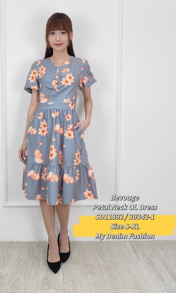 Premium Petal Neck OL Dress 高品OL连身裙 (BV.4) SD11892/30343-1