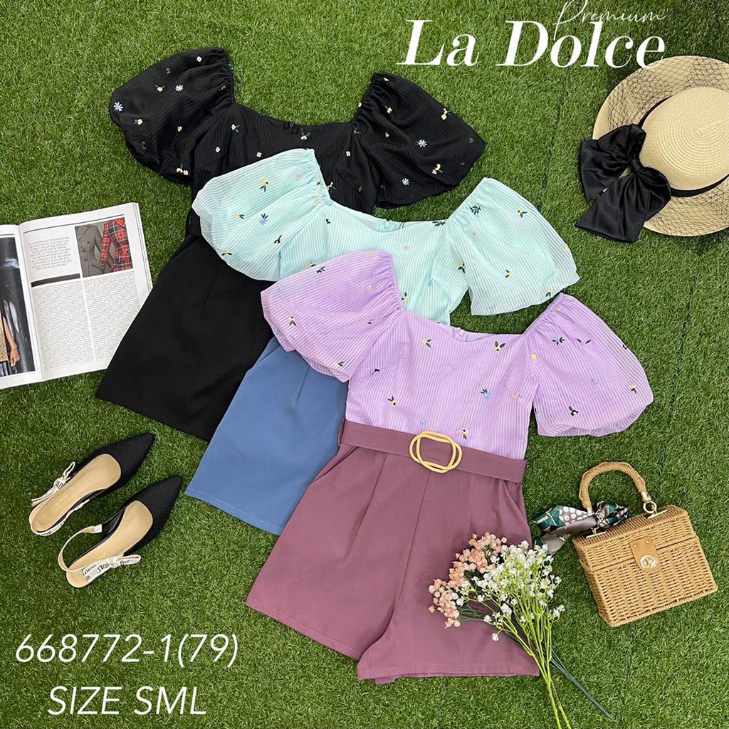 Premium Lady Playsuits 泡泡袖连体裤 668772-1