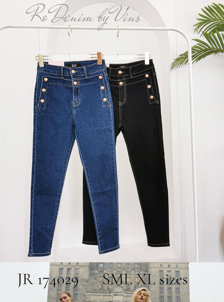 Premium Lady Jeans 高腰牛仔长裤 JR174029